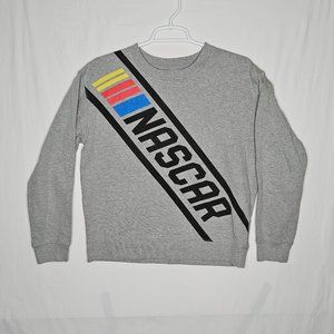 NASCAR Long Sleeve Gray Shirt with NASCAR Logo Across Front Children’s Medium